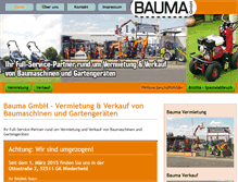 Tablet Screenshot of bauma-maschinen.de